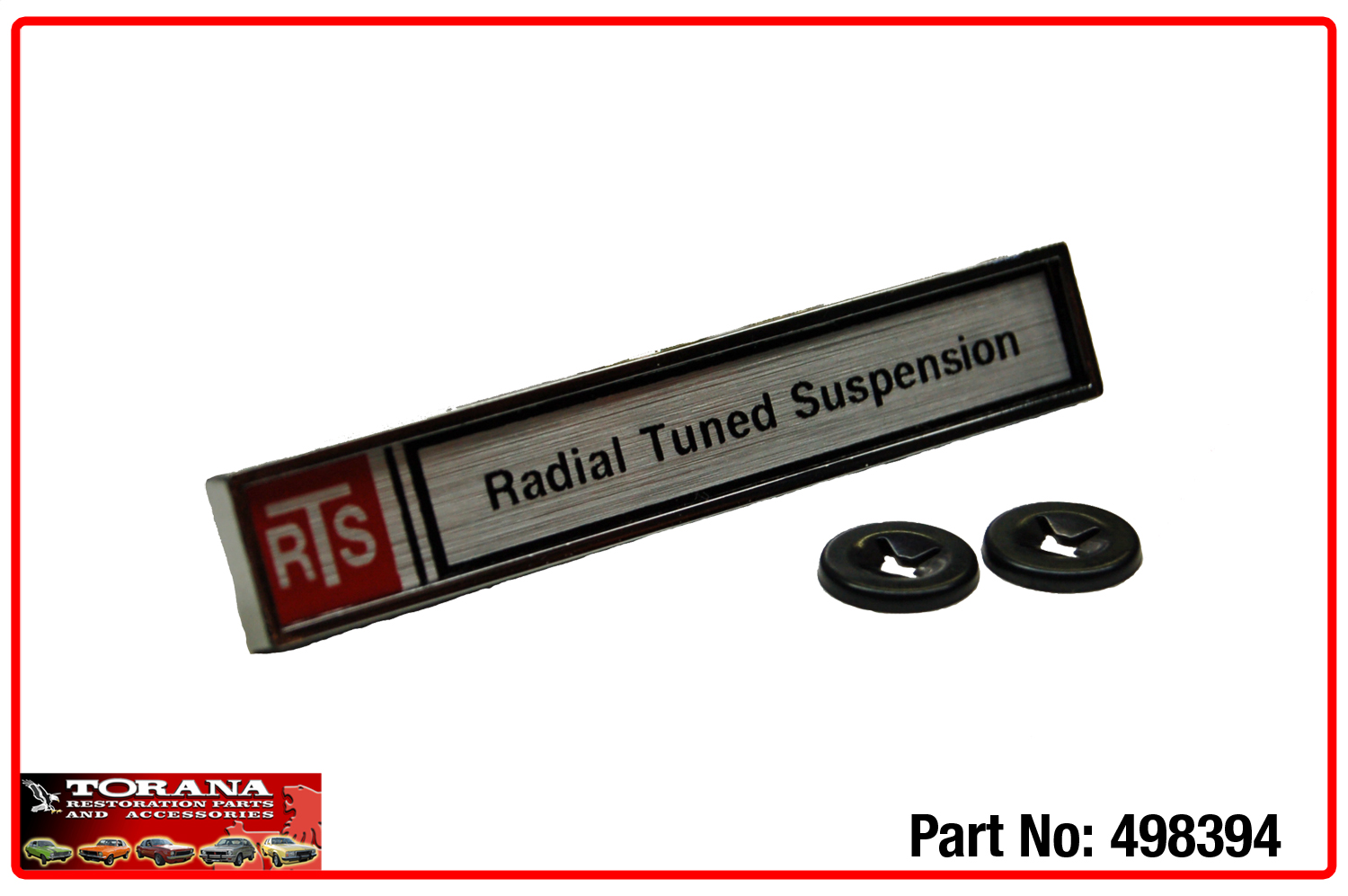 RTS Glovebox Badge, LX Torana and VB Commodore